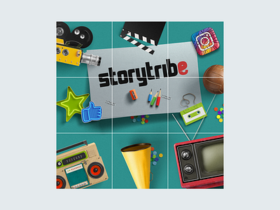 Storytribe Instagram Grid branding design instagram post logo poster design social media