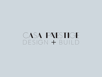 Casa Prestige Logo brand identity design branding logo typography