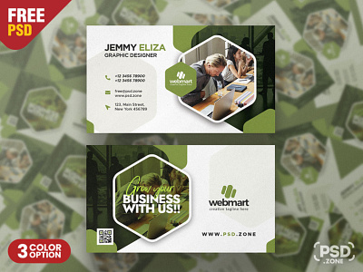 Marketing Agency Business Card PSD Template