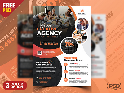 Business Corporate Flyer Template PSD ad flyer agency flyer business flyer corporate flyer creative design design free psd graphic design photoshop psd psd template