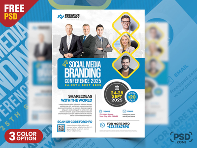 Business Conference and Workshop Flyer Promo PSD by PSD Zone on Dribbble