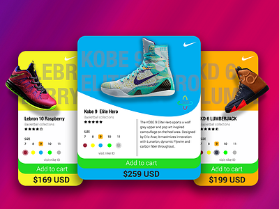 Kicks Product Price Card