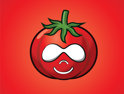 DRUPAL TOMATO badge drupal druplicon illustraion red stickers tomato vector vegetables