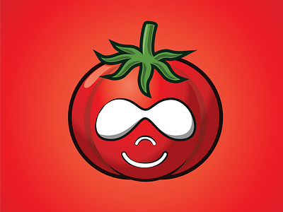 DRUPAL TOMATO badge drupal druplicon illustraion red stickers tomato vector vegetables