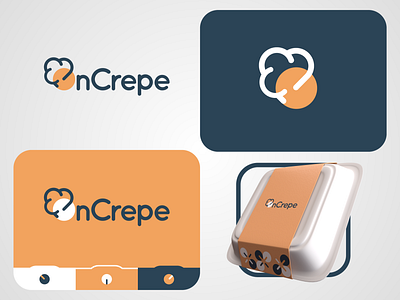 OnCrepe Branding branding design food french graphic design logo minimalism package design pattern restaurant