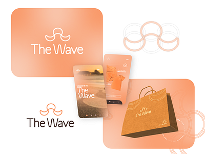 The Wave Brand Concept beach branding design graphic design illustration logo package ui