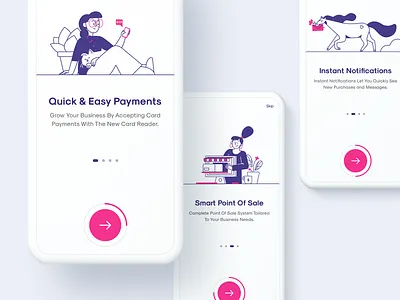 Onboarding illustration illustrations ios iphone mobile mobile app mobile ui onboarding ui walkthrough walkthroughs whoooa