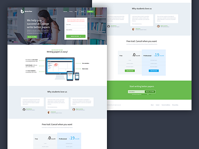 BF - Landing Page by Greg Dlubacz on Dribbble