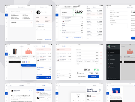 iPad POS app + 2 Dribbble invites by Greg Dlubacz on Dribbble