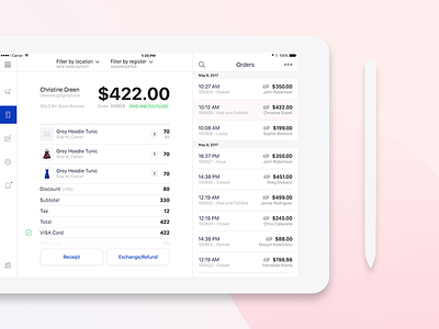 Exchange/Refund view + 1 Dribbble invite