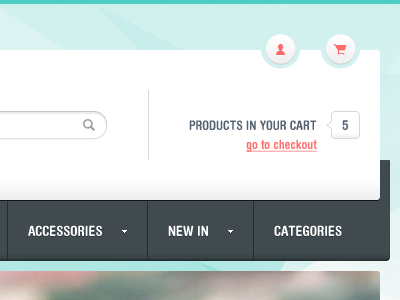 Cashmere Cart blue cart clothes e commerce online shop shopping cart ui ui design user interface web website