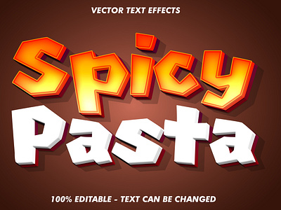 Spicy Pasta text effects