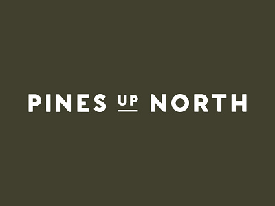 Pines Up North Branding branding design logo simple