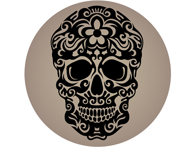 Art skull art pattern skull tattoo vector