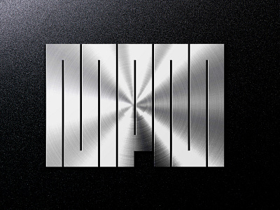 MPM art it letters logo metal vector