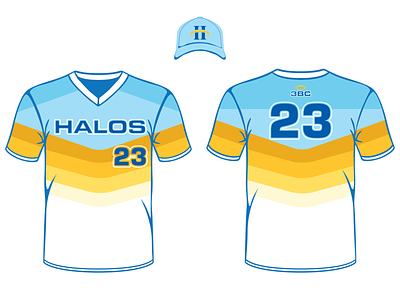Halos Away Uniforms logo logos sports