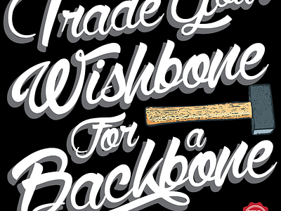 Trade Your Wishbone For a Backbone detroit detroitgraffiti graffiti piecesofdetroit