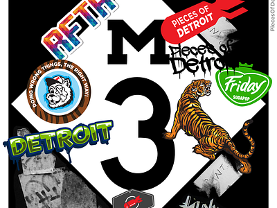 M3 sticker concept detroit detroitgraffiti graffiti piecesofdetroit