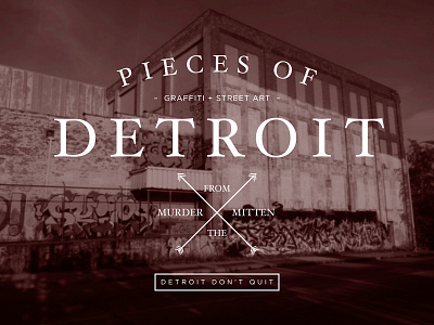 Pieces of Detroit Vintage Logo detroit detroitgraffiti graffiti piecesofdetroit