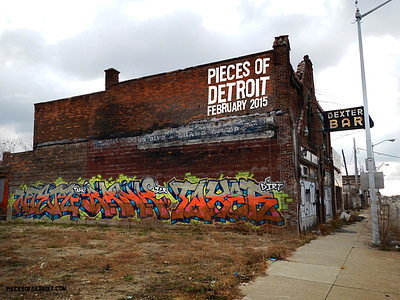 Pieces of Detroit February Zine cover detroitgraffiti piecesofdetroit