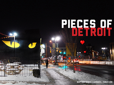 Pieces of Detroit February Zine cover detroit detroitgraffiti graffiti piecesofdetroit