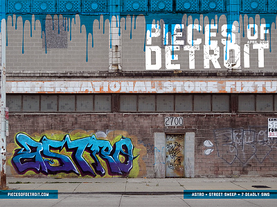Pieces of Detroit April Zine cover detroit detroitgraffiti graffiti piecesofdetroit