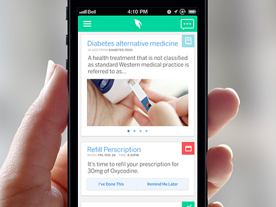 Caretribe Dribbble 2 app caretribe handsome health health app healthy iphone app product design stream ui user experience user interface
