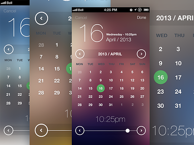 iOS7 Inspired Date & Time Picker