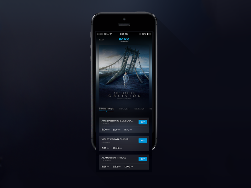 Movie Tickets App by handsome on Dribbble
