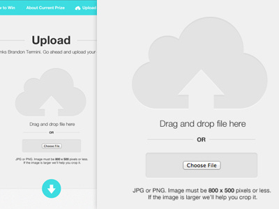 Upload Page clean grey simple turquoise upload upload page user experience ux web web design