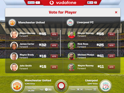 Football Interface football handsome interface soccer user interface web interface