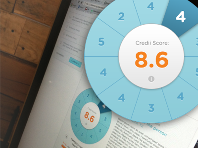 Product details app application blue circle clean details gradient handsome interactive orange photo product rating score shot smooth subtle web