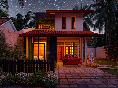 Modern Two story House in Srilanka