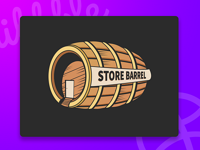 Store Barrel barrel blue debut design logo logo design logodesign store