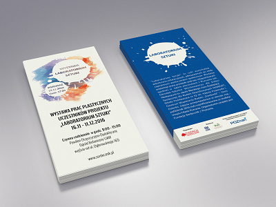 Laboratorium Sztuki Leaflet leaflet vectorr