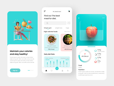 Calorie Management App UI