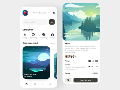 Travel App design graphic design travel app travelapp ui uidesign ux