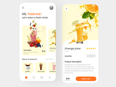Drinks App drinksapp food app ui uidesign uxdesign