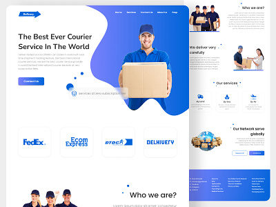 Courier Service Landing page