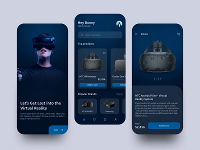 VR Headset shop animation designinspiration illustration inspiration typography ui uiuxinspiration ux vr shop vrheadset shop vrshopapp