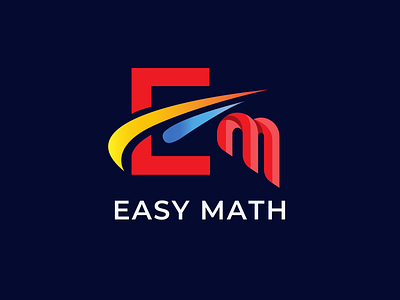 easy math logo branding design graphic design illustration logo