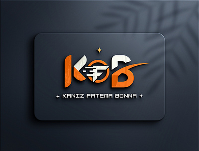 Kaniz Fatema Bonna initial logo 3d branding design graphic design logo