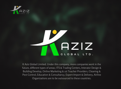 K Aziz Logo branding design graphic design illustration logo