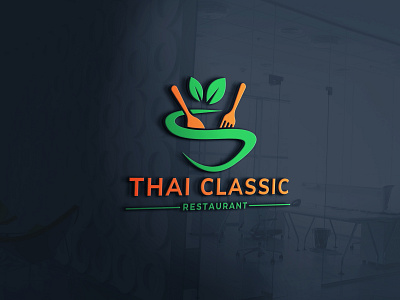 Logo design for Thai Restaurant 3d branding design graphic design logo