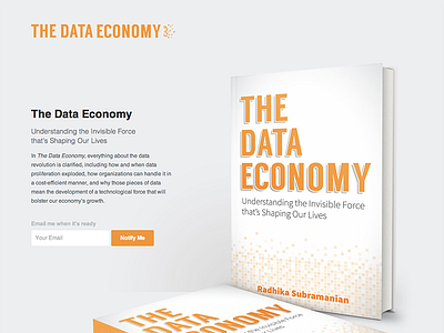 The Data Economy Book book cover landing page website