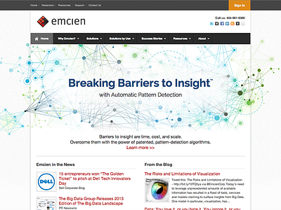 Emcien Website Refresh website