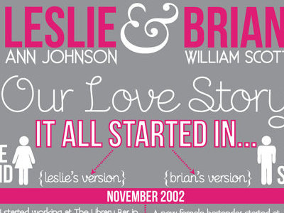 Love Story Infographic Save the Date