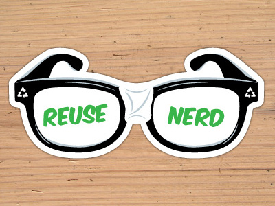 Sticker Nerd reuse nerd sticker sticker mule