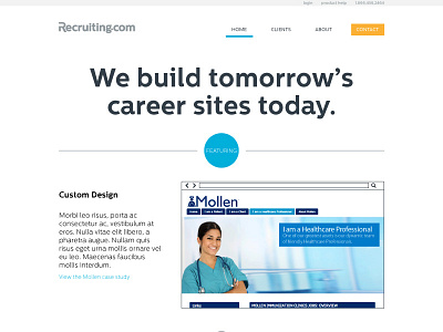 Another Reject home page landing page minimal simple website