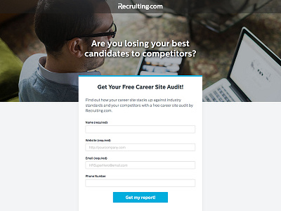 Landing Page Form form landing page minimal simple